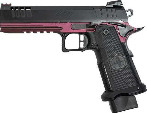 Great Lakes 1911 DS Synergy 9mm, 5" Barrel, Black Cherry Frame, Black Slide/Grip, Optic Ready, 20rd