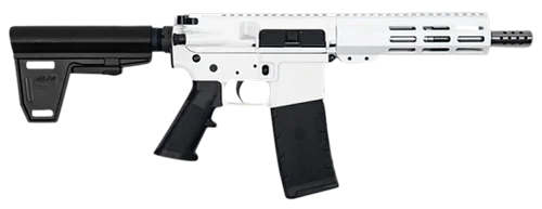 Great Lakes Firearms AR15 Pistol 223/5.56 7.50" Barrel, Billet Upper and Lower White Cerakoted 30rd Mag