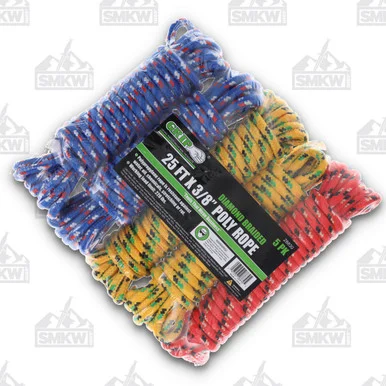 GRIP 3/8 Inch X 25 Ft. Poly Rope 5pk GRIP28830