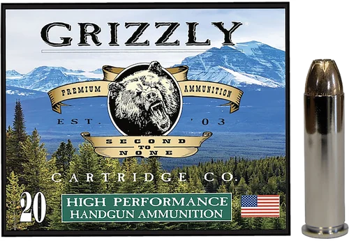 Grizzly Ammo 357Mag 148gr Jacketed Hollow Point, 20rd Box