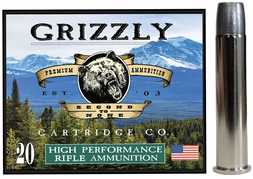 Grizzly Ammo 45-70 Gov+P 405gr Wide Long Nose Gas Check, 20rd Box