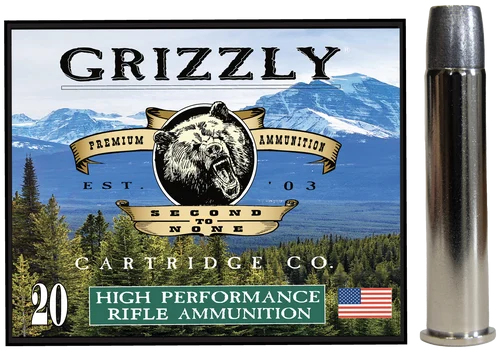 Grizzly Ammo 45-70 Gov+P 460gr Wide Long Nose Gas Check, 20rd Box