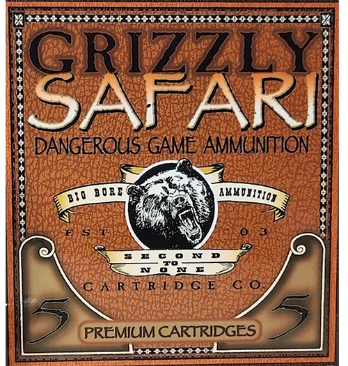 Grizzly Ammo 470 Nitro Express 500gr Solid Brass, 5rd Box