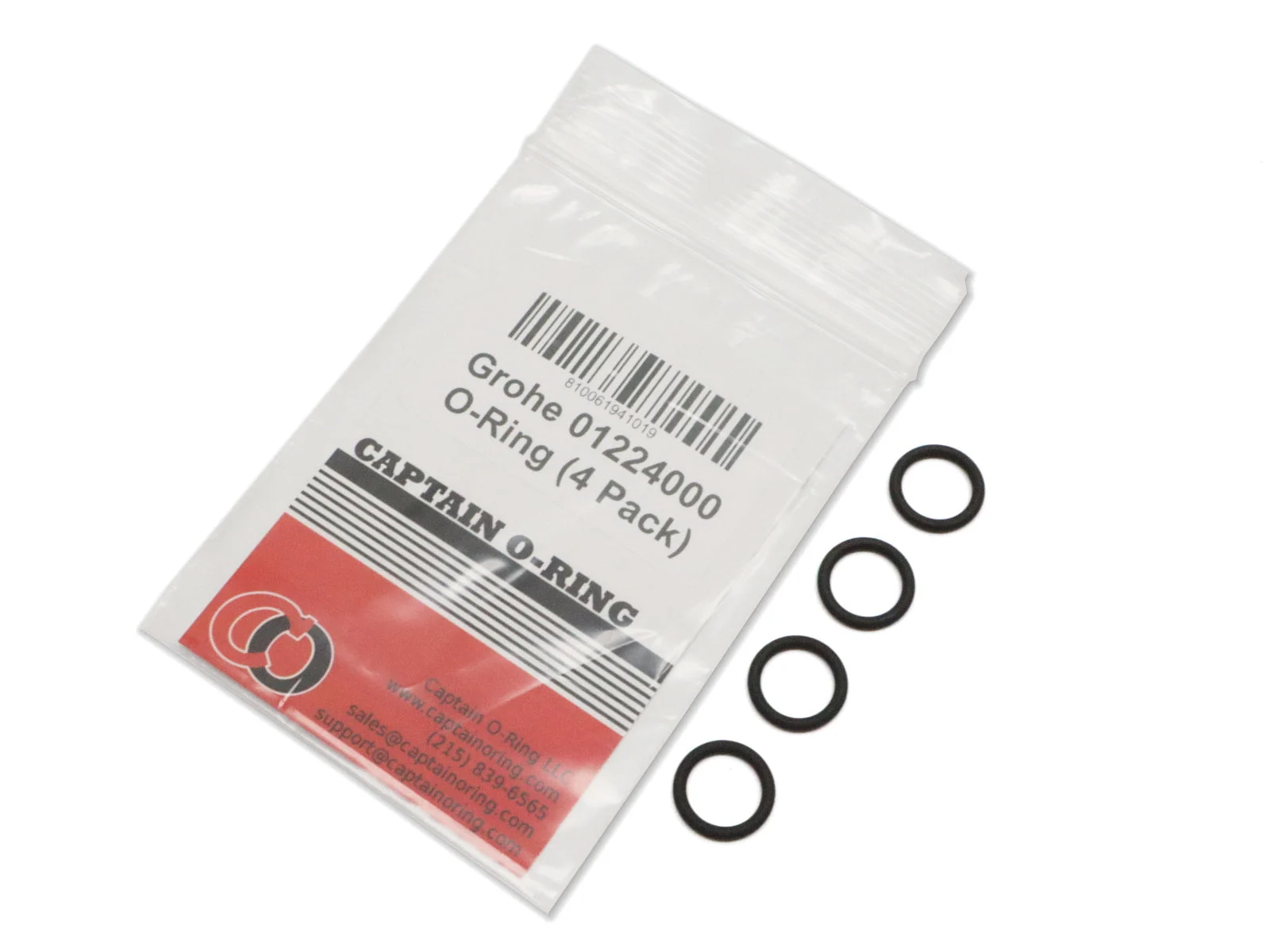 Grohe 01224000 Spring O-Rings for Pull Out Spray Hoses/Faucets (4 Pack)