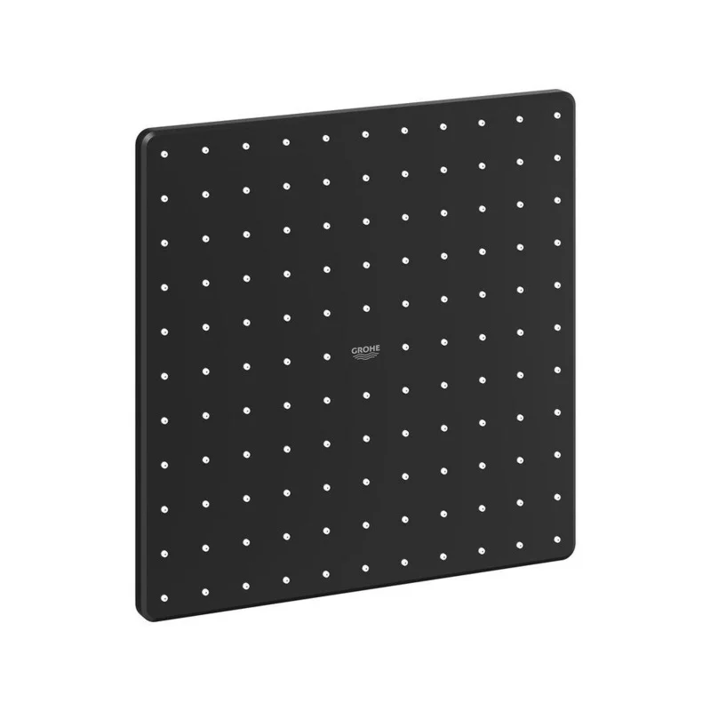 GROHE Euphoria Cube Single Function Showerhead in Matte Black | Ferguson