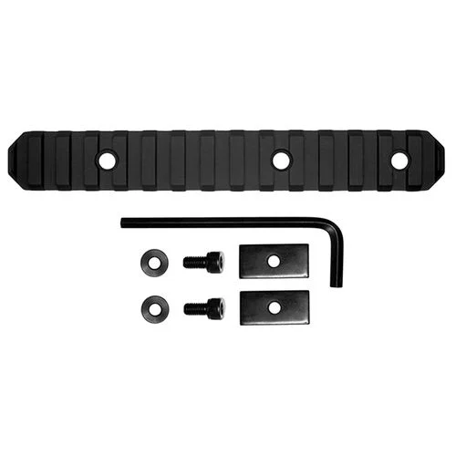 Grovtec US Inc GTSW191 Picatinny Rail Stock AR Black Hardcoat Anodized
