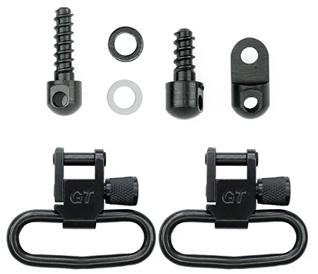 GrovTec US Inc GTSW313 Swivel SetRifle 1.25″ Black Phosphate Ruger 10/22