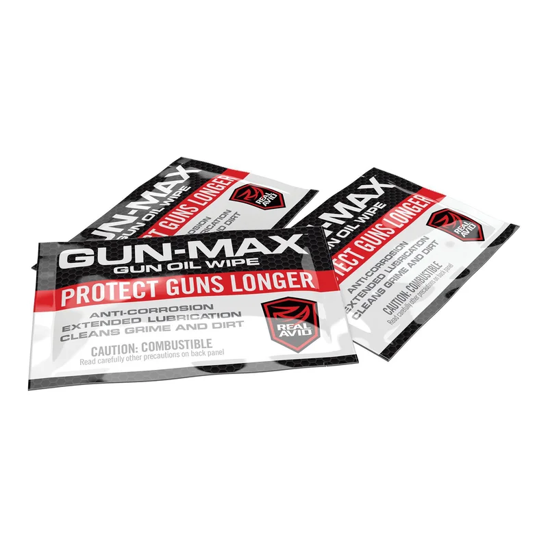 Gun-Max Gun Oil Wipes – 25 Single Packs