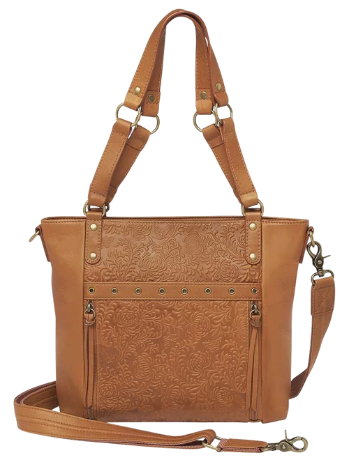 Gun Tote'n Mamas Gtm-122/dbtn Boho Shldr Tote Tan
