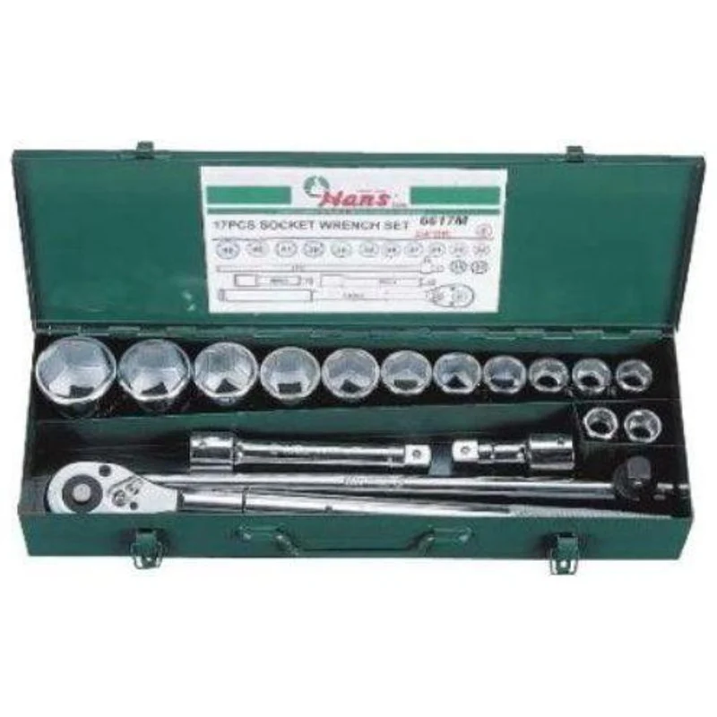 Hans 6617 3/4″ Drive Socket Wrench Set 12pts