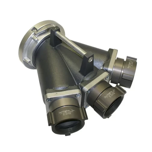 Harrington 3-Way Siamese, 5″ Storz X (3) 2 1/2 ” NH Female Swivel