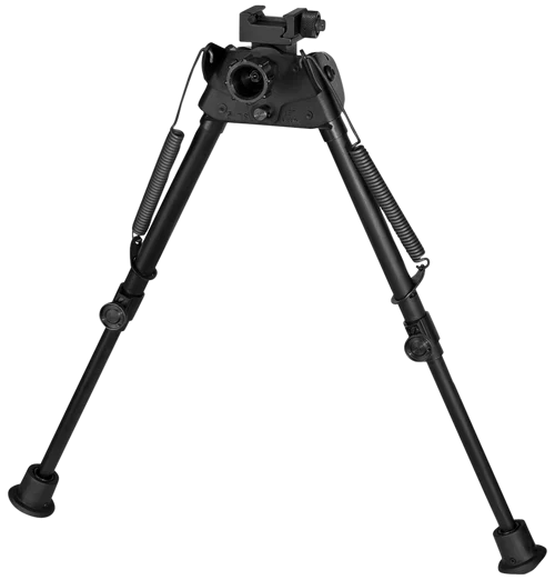 Harris Bipods SL 2P Self-Leveling Legs, Made of Steel/Aluminum with Black Anodized Finish, 9-13" Vertical Adjustment, Rubber Feet, Picatinny Rail Attachment