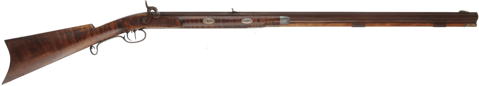 Hawken Halfstock Rifle,.54 caliber, 36" Green Mountain barrel,L&R percussion, iron, maple,used, by George Nelson