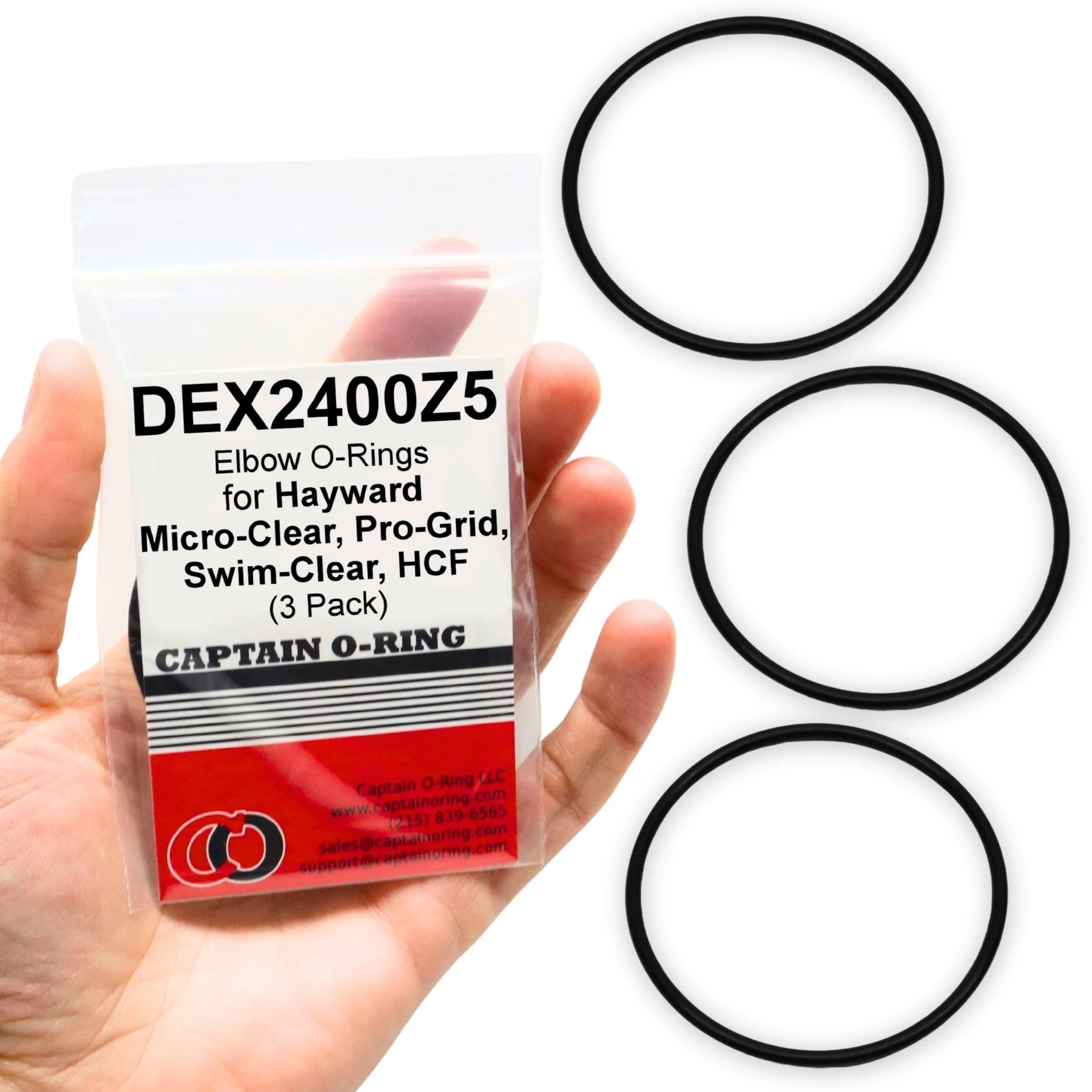 Hayward DEX2400Z5 Outlet Elbow O-Ring (3 Pack)