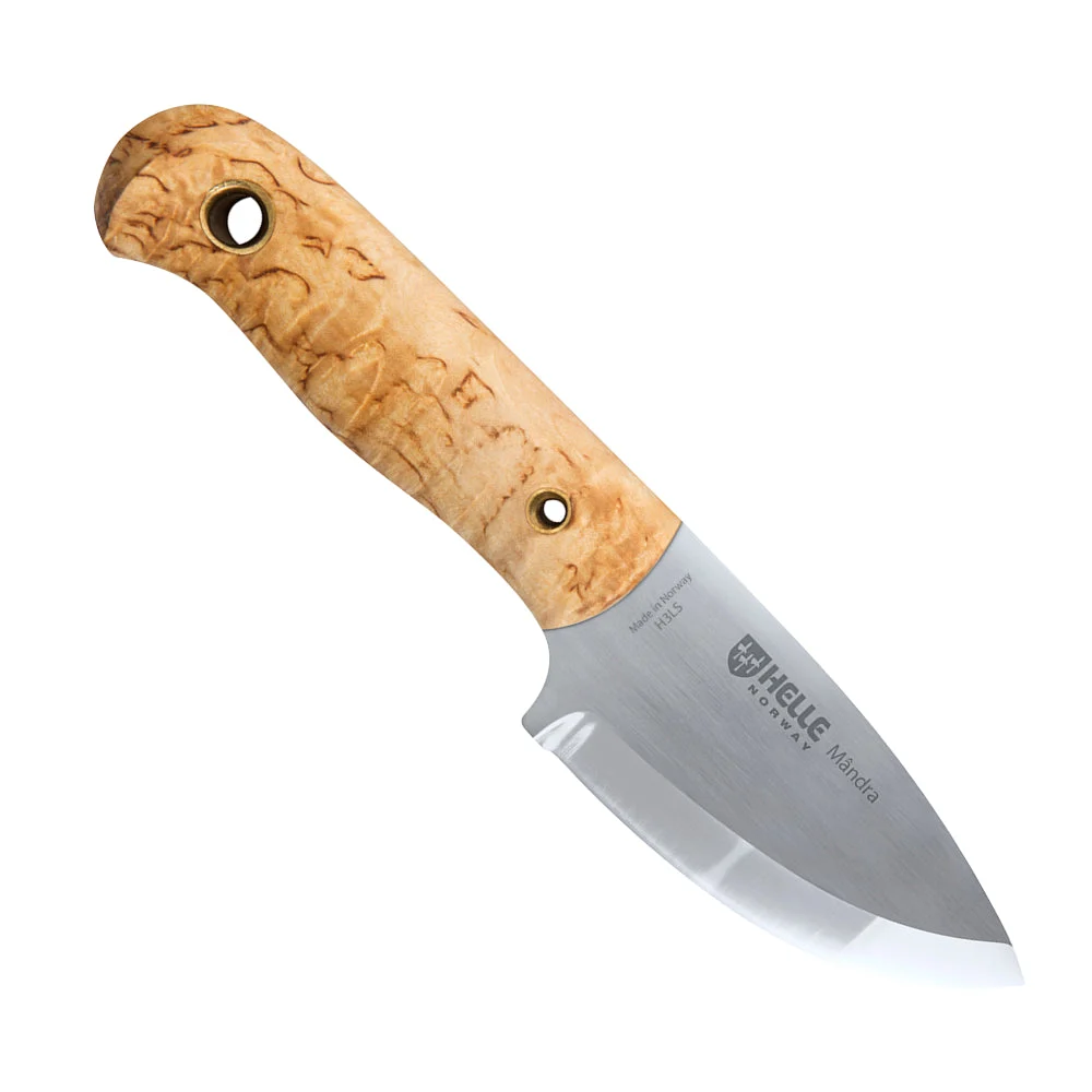 Helle Mandra H3LS Outdoor Knife with Leather Sheath