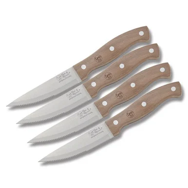 Hen & Rooster 4 Piece Steak Knife Set Brown HRI030