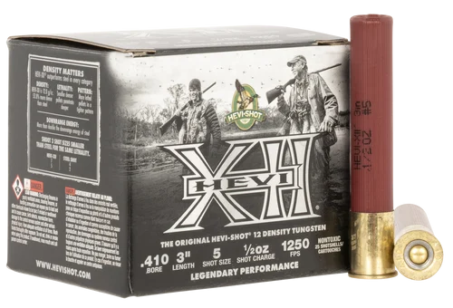 HEVI-Shot 410 Ga, 3", 1/2 oz, Hevi-XII, 5 Shot, 25rd Box