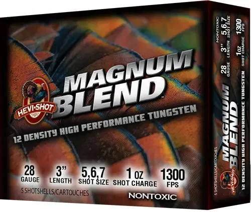 HEVI-SHOT MAGNUM BLEND 28GA 3" 1OZ #567 5RD