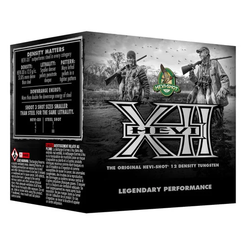 HEVI-Shot Waterfowl 12 Ga, 2.75", 1 1/8 oz, Tungsten, 4 Shot, Hevi-XII, 25Bx/10Cs