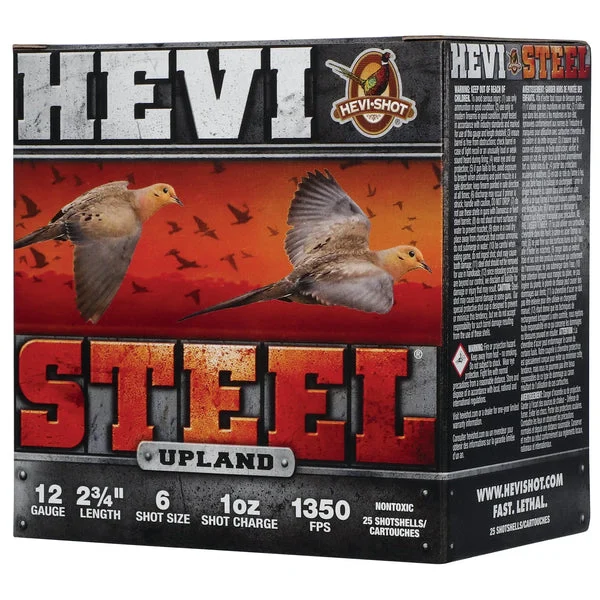 HEVI STL UPLND 12GA 2.75" #6 25RD