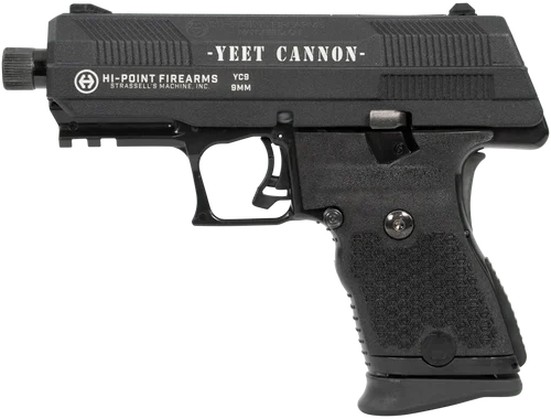 Hi-Point YC9 "Yeet Cannon" 9mm, 4.12" Threaded Barrel, Black, 10rd