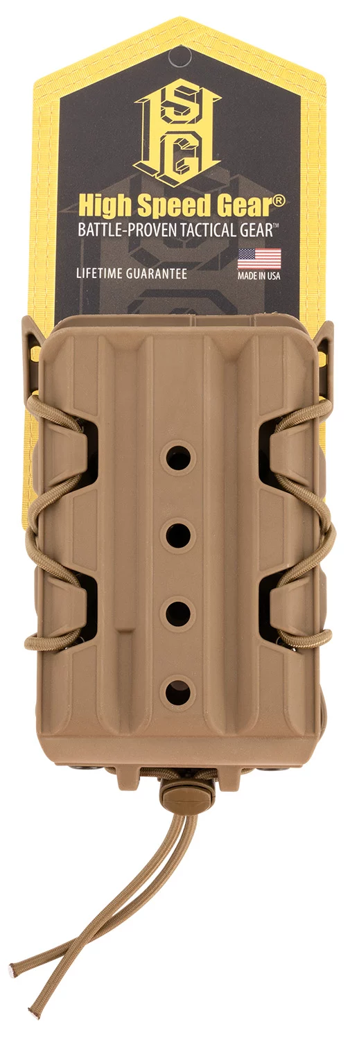 High Speed Gear 16TA01CB TACO V2 Coyote Brown Polymer, 2″ Belt Clip/MOLLE U-Mount, Compatible w/ Rifle Mags