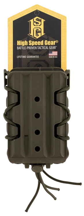 High Speed Polymer Taco X2R, Double Magazine Pouch, Molle, Fits Most AR 15 Magazines, Polymer Construction, Olive Drab Green