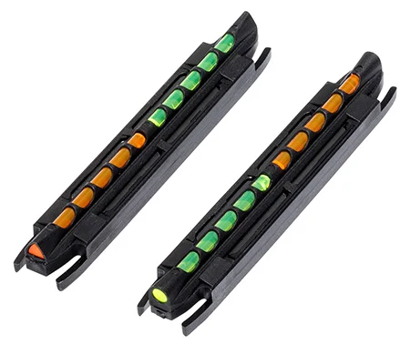 HiViz TO300 Two-In-One Magnetic Front SightBlack | Green/Orange Fiber Optic