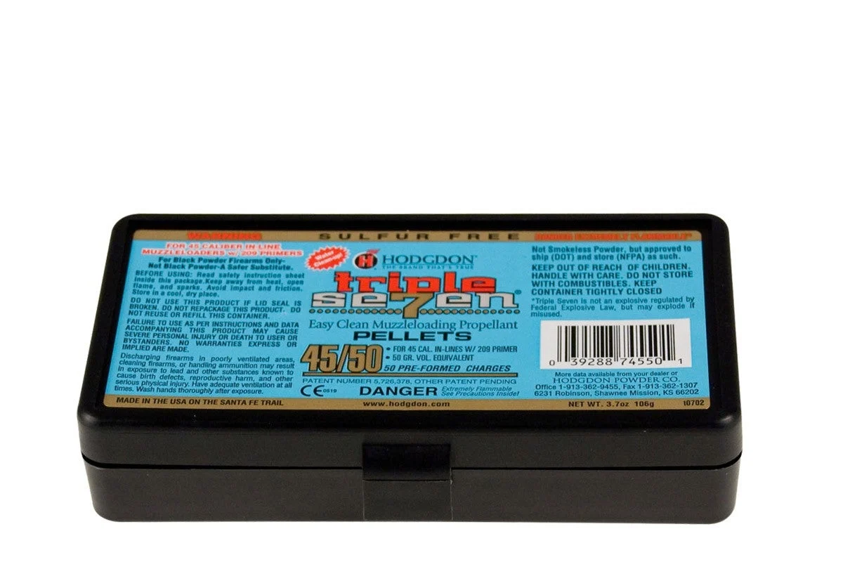 Hodgdon Triple Seven (777) 45/50 Pellets Black Powder Substitute .45 Caliber 50 Grains (50 Pack)