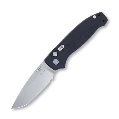 Hogue Ballista 1 Drop Point Tumbled Black AUHG64136