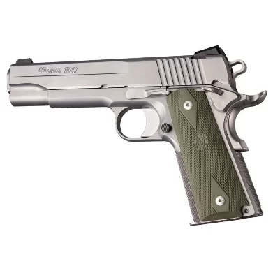 Hogue Colt Government Model Rubber Grip Panels Checkered with Diamonds