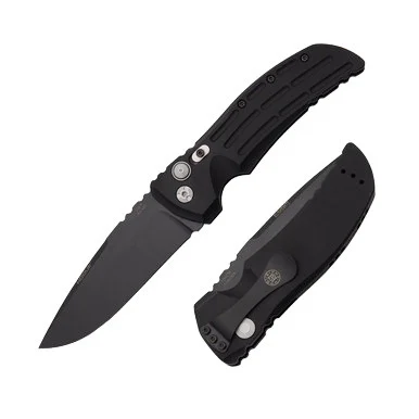 Hogue EX-A01 Automatic Knife Black 4in Drop Point Plain Blade AUHG34110
