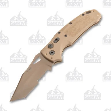 Hogue SIG Sauer K320A OTS Auto Folding Knife Coyote Brown - 3.5in Coyote BrownCerakote Tanto S/E P/S AUHG36323