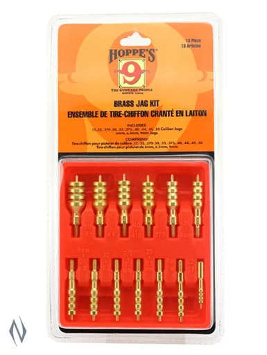 HOPPES DELUXE JAG KIT ORANGE 13 PCE 17 - 50 CAL