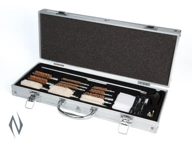 HOPPES UNIVERSAL GUN CLEANING ACCESSORY KIT IN ALUMINIUM CASE