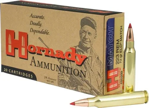 HORNADY 223 REM 73GR ELD MATCH 20RD
