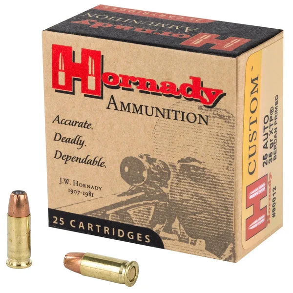HORNADY 25ACP 35GR JHP/XTP 25RD