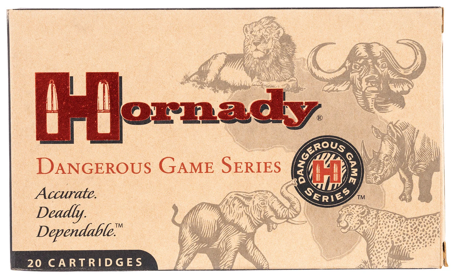 Hornady 82303 Dangerous Game InterLock Spire Point Recoil Proof286 Grain 9.3x62mm Mauser