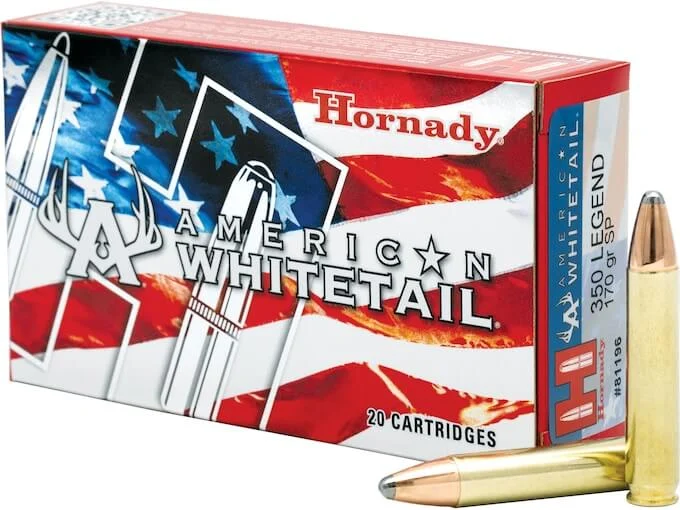 Hornady American Whitetail .350 Legend 170 GR SP Ammo