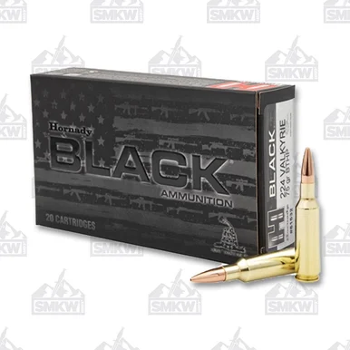 Hornady Black 224 Valkyrie Ammunition 75 Grain 20 Rounds Brass Centerfire BTHP 81532