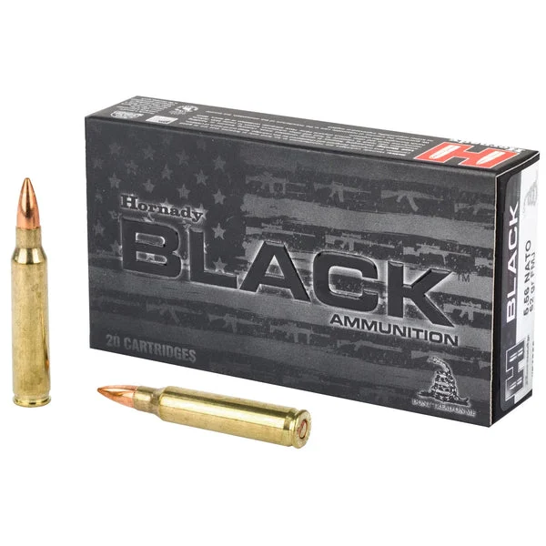 HORNADY BLACK 556NATO 62GR FMJ 20RD
