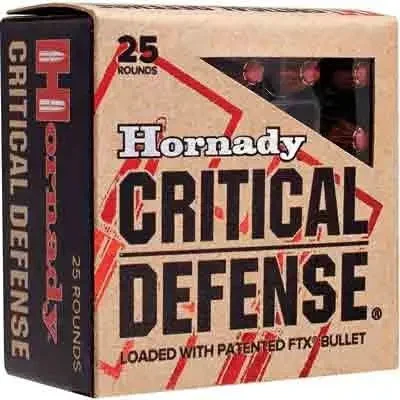 HORNADY CRITICAL DEFENSE 357 MAG 125GR FTX 25RD