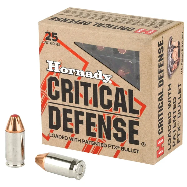 HORNADY CRITICAL DEFENSE 380ACP 90GR 25RD
