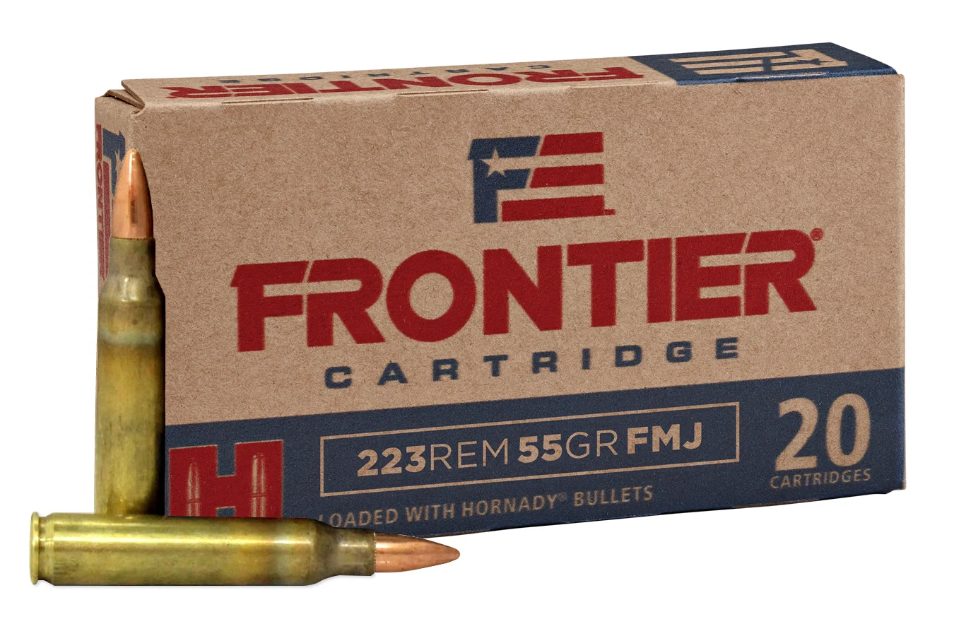 Hornady Frontier .223 Rem FMJ 55 gr – Range ammo | 500 Rounds