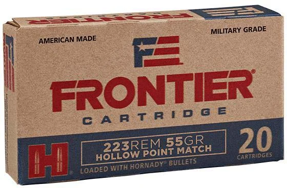 Hornady Frontier .223 Remington 55 Grain Hollow Point Centerfire Rifle Ammunition