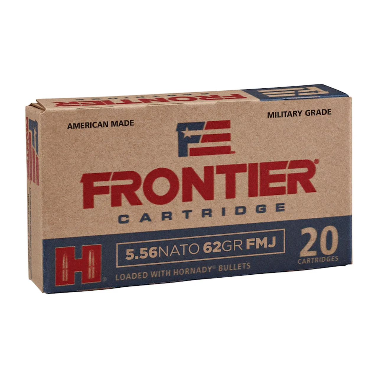 Hornady Frontier 5.56x45mm FMJ 62 gr – Range Ammo | 500 Rounds