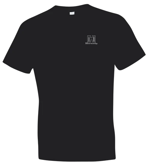 Hornady Gear Fueled By Hornady Black Cotton, Short Sleeve Semi-Fitted XL