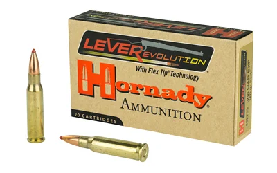 Hornady LEVERevolution Rifle Ammunition .308 Marlin 160 gr FTX 2660 fps – 20/box