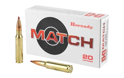 Hornady Match 308 Winchester 168 Grain ELD Match Ammo – 20 Per Box – 80966