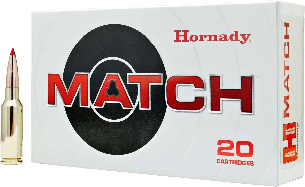 Hornady Match 6mm ARC 108 Grain Extremely Low Drag Match Centerfire Rifle Ammunition